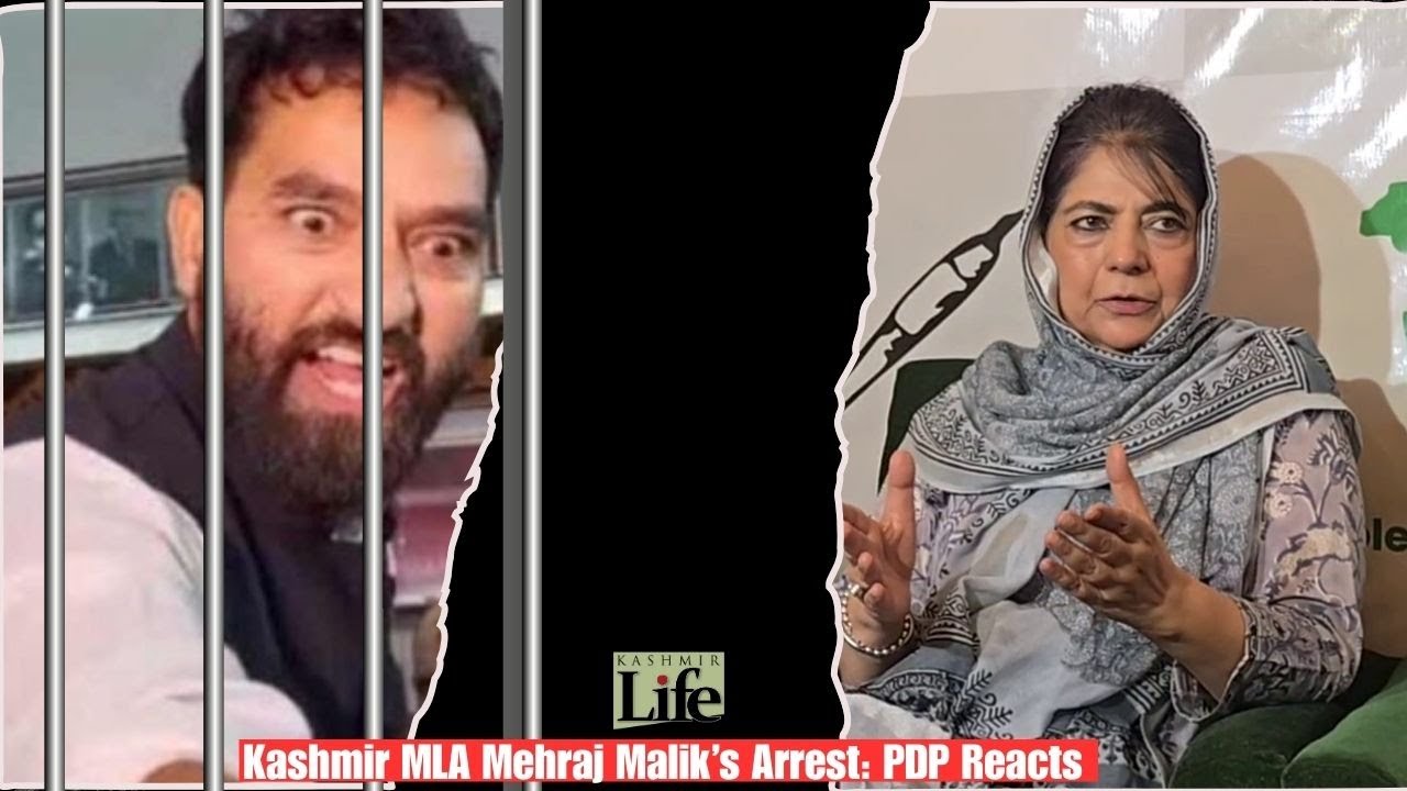 Kashmir MLA Mehraj Malik’s Arrest: PDP Reacts