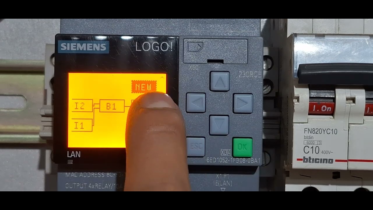 PLC  - LOGO - SIEMENS -  Secuencia Forzada de 2 motores por pulsadores