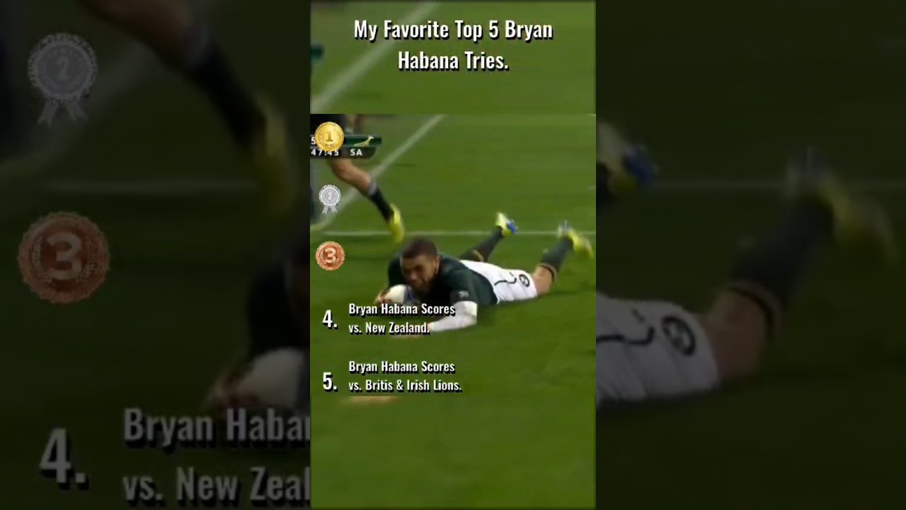 My favorite top 5 Bryan Habana tries!