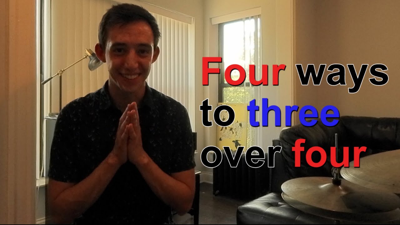 Jazz Drum Lesson - Max Roach and Four Ways to Three Over Four