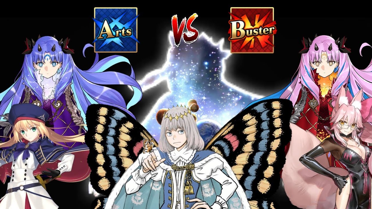 [FGO NA] Space Ishtar Arts & Buster NP Damage Comparison with Oberon