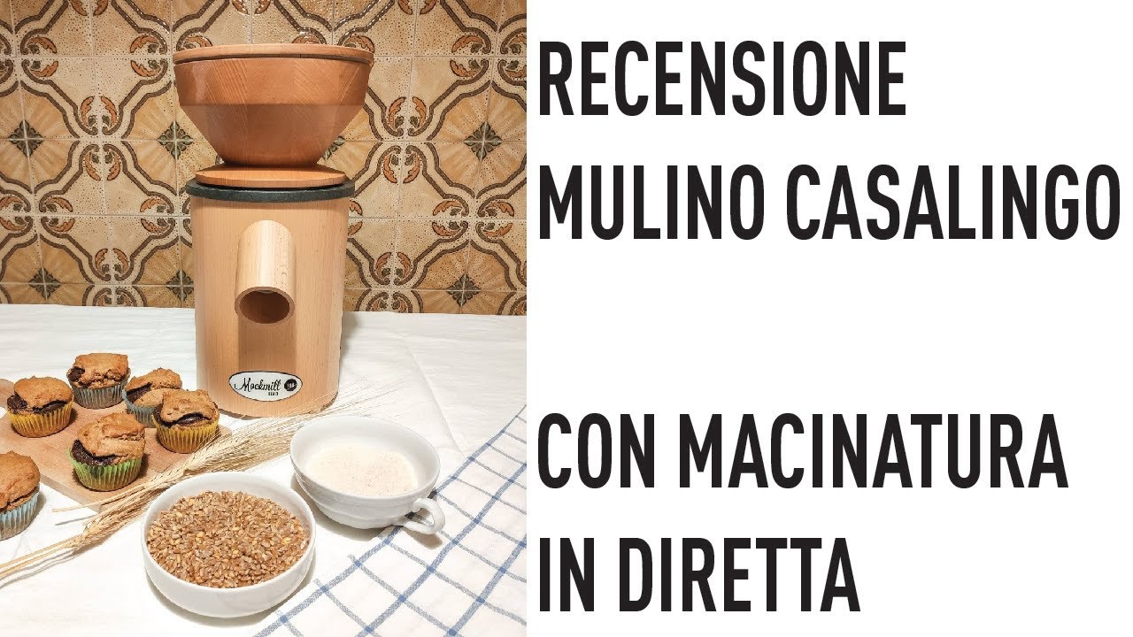 MULINO CASALINGO Mockmill con macinatura in diretta ❤️ HOW TO USE YOUR STONE GRAIN MILL