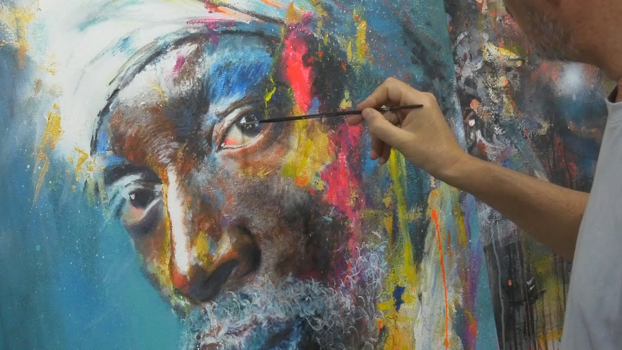 How to paint a portrait with acrylics: 