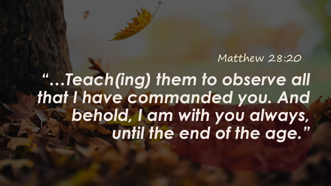 Aug. 12, 2020 The Great Commission