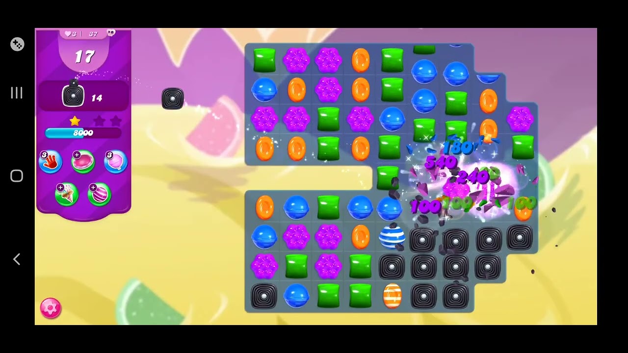 Уровни 33–42 игры Candy Crush Saga