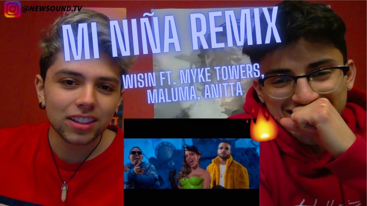 Mi Ni&ntilde;a Remix - Wisin, Myke Towers, Maluma, Anitta [Reaccion] 🇵🇷🇨🇴🇧🇷