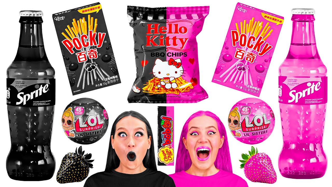 Розовая Еда vs Голубая Еда Челлендж | Вкусные Кухонные Лайфхаки