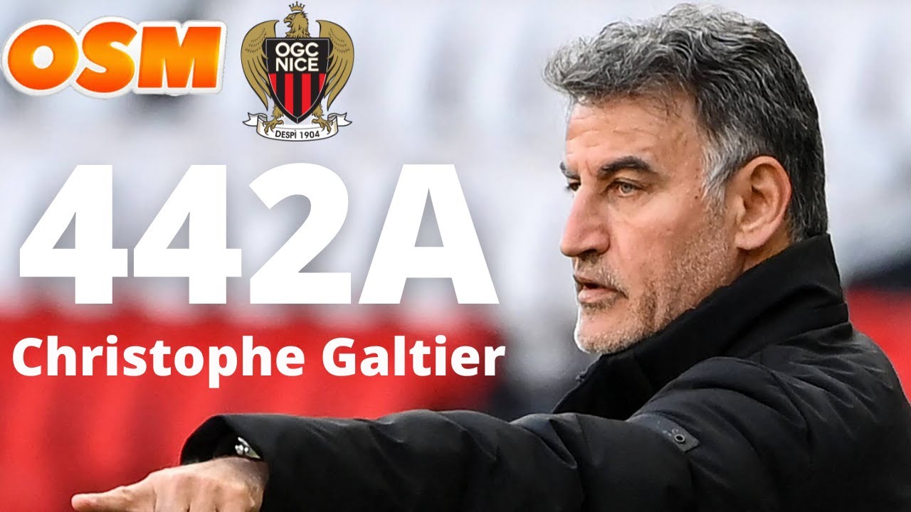 OSM TACTICS : 442A Christophe Galtier, OGC Nice