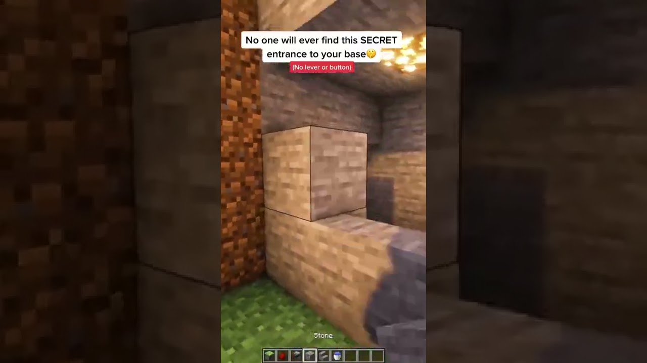 Minecraft: Secret Entrance | #shorts