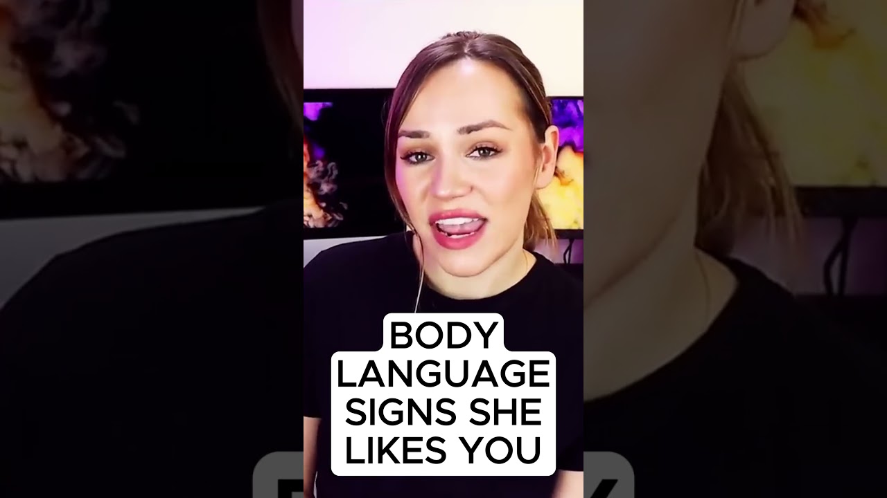 How to read her body language attraction signs #bodylanguage #dating #crush