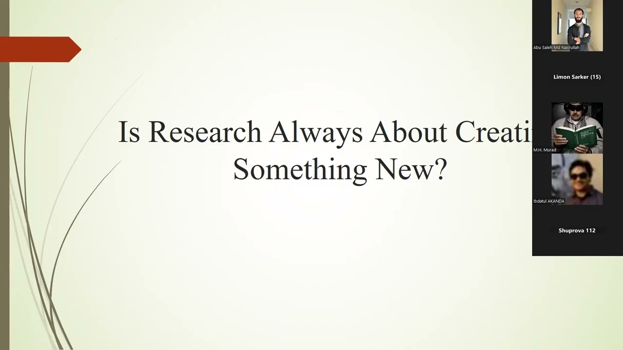 1. Is Research Always About Something New?  Understanding Research Contributions&Real Research Ideas