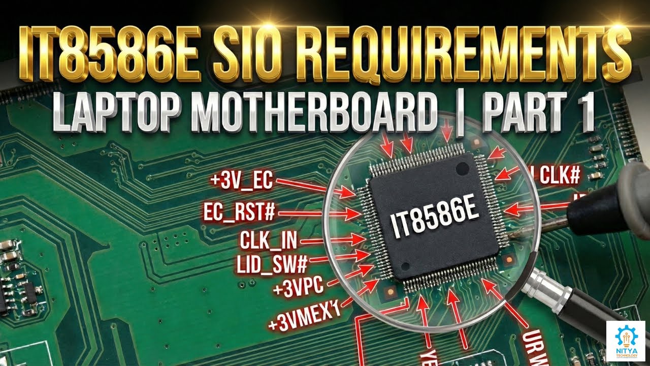 How to Diagnose IT8586E SIO Requirements for Laptop Motherboard Repair (Part 1)