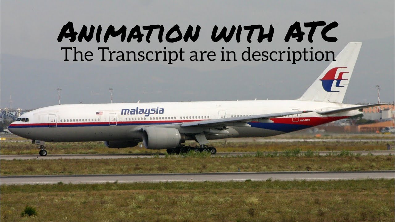 Malaysia Airlines Flight 17 Crash || Animation with ATC Recording. (Subtitles/CC On)