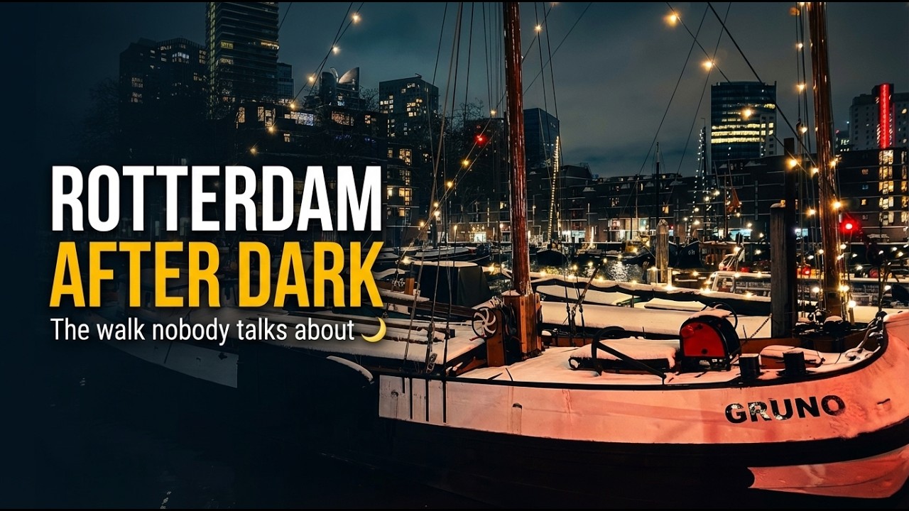 Silent Walk Rotterdam: From Modern Towers to Historic Harbours ⚓ 4K POV