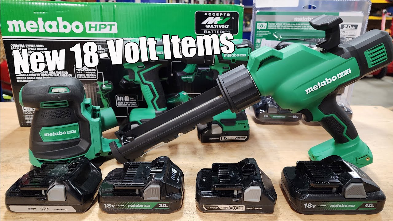 Новые аккумуляторы Metabo HPT (протестированы здесь) и новые 18-вольтовые инструменты.