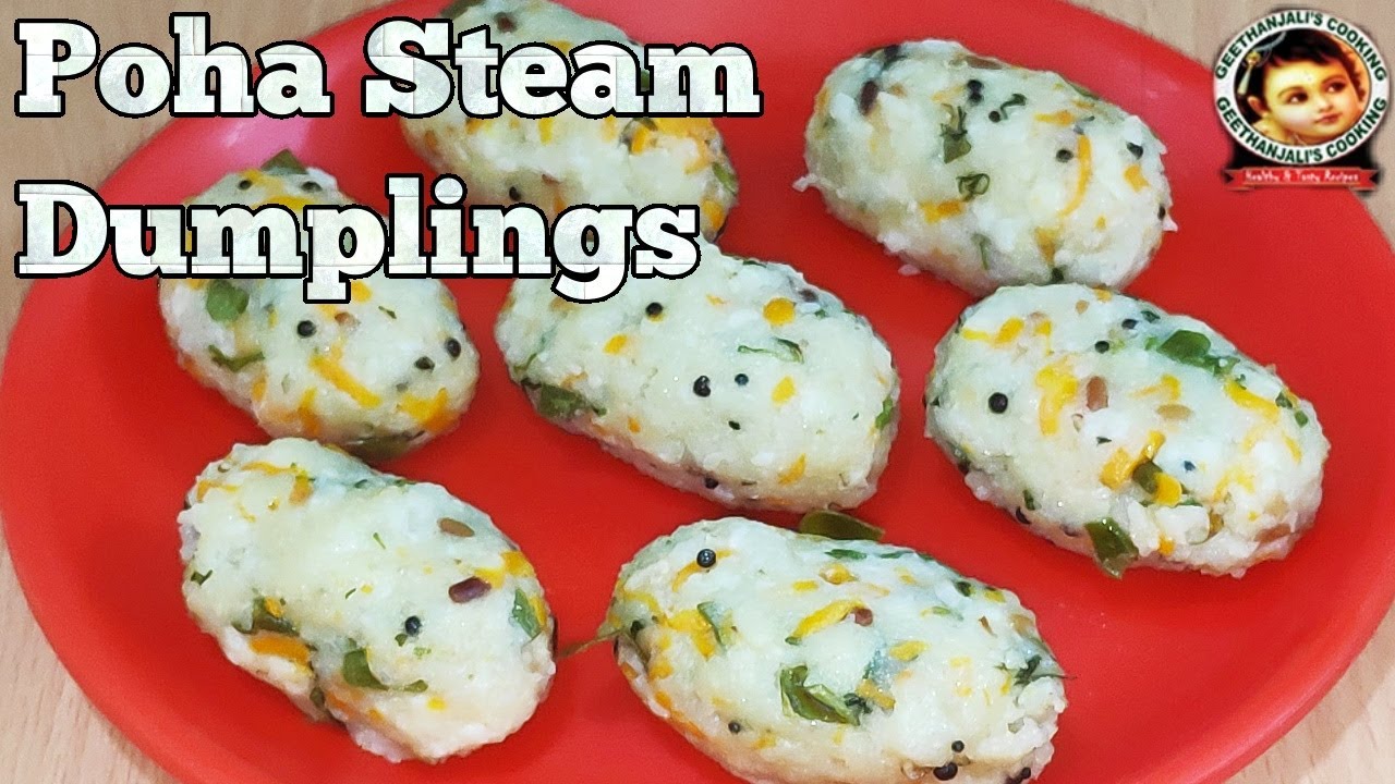 Poha Steam Dumplings