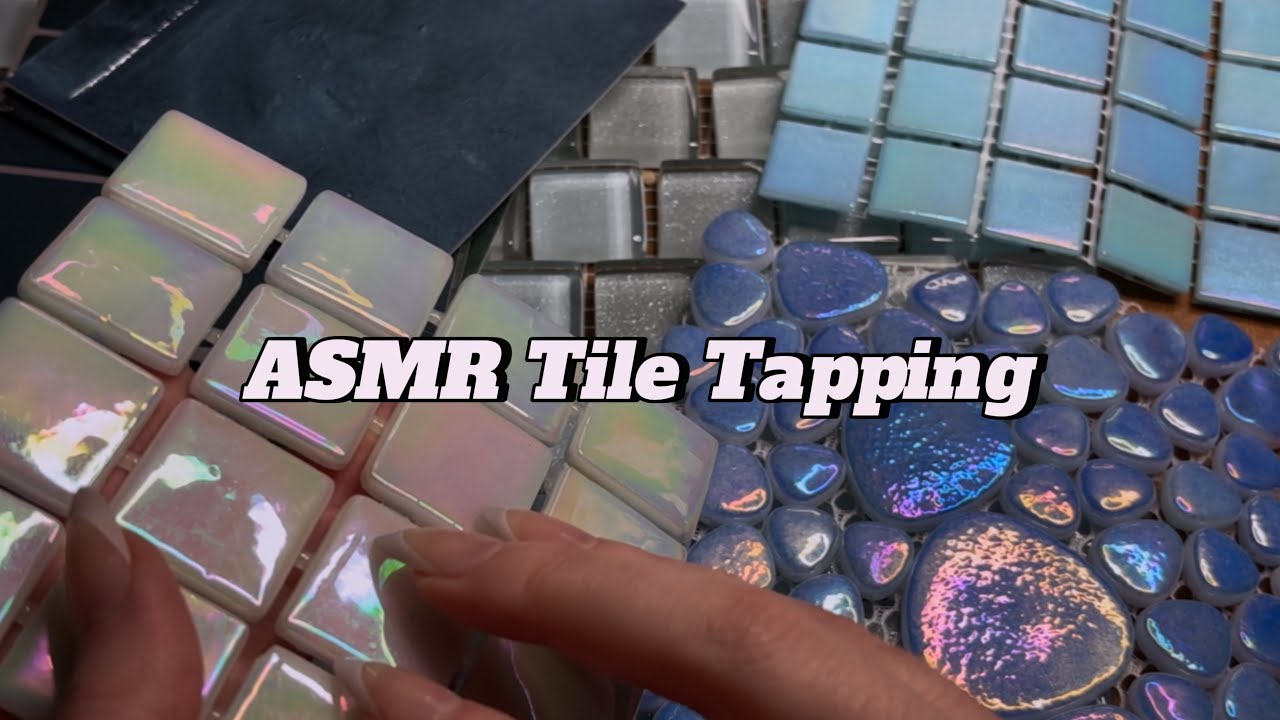 ASMR Fast Tile Tapping & Scratching No Talking (Glass/Sticky Tiles)