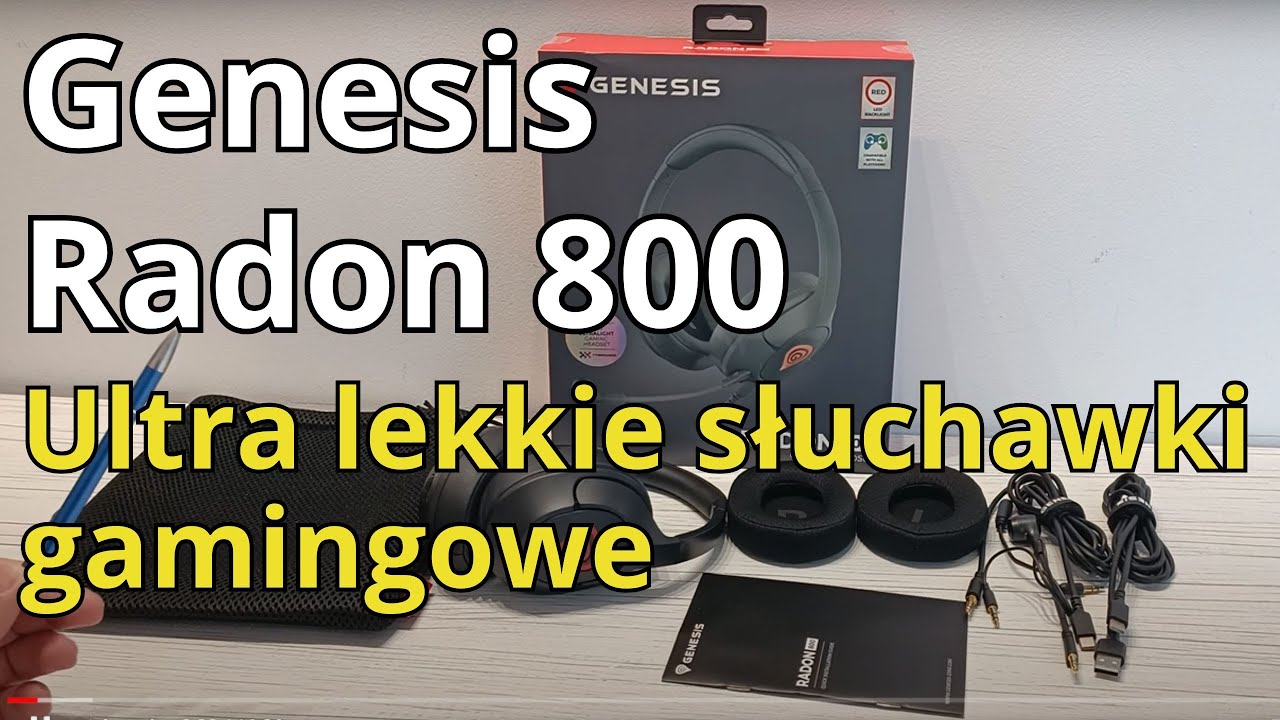 Genesis Radon 800 - ultra lekkie słuchawki dla graczy z dźwiękiem przestrzennym 7.1  - recenzja