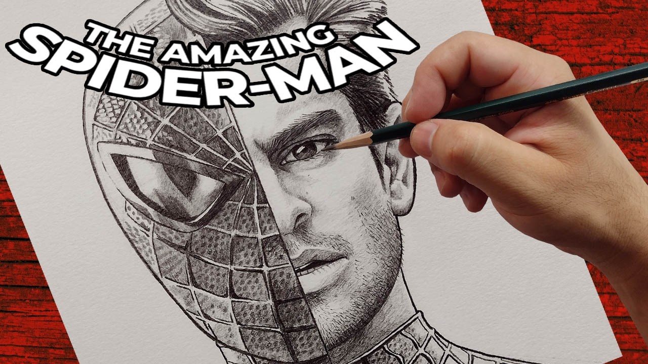 Como Desenhar o Homem-Aranha (Andrew Garfield) | Método Loomis