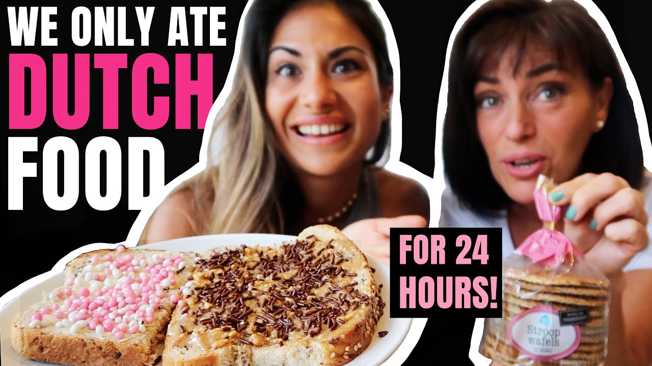 EATING ONLY DUTCH FOOD WITH MY MUM FOR 24 HOURS!