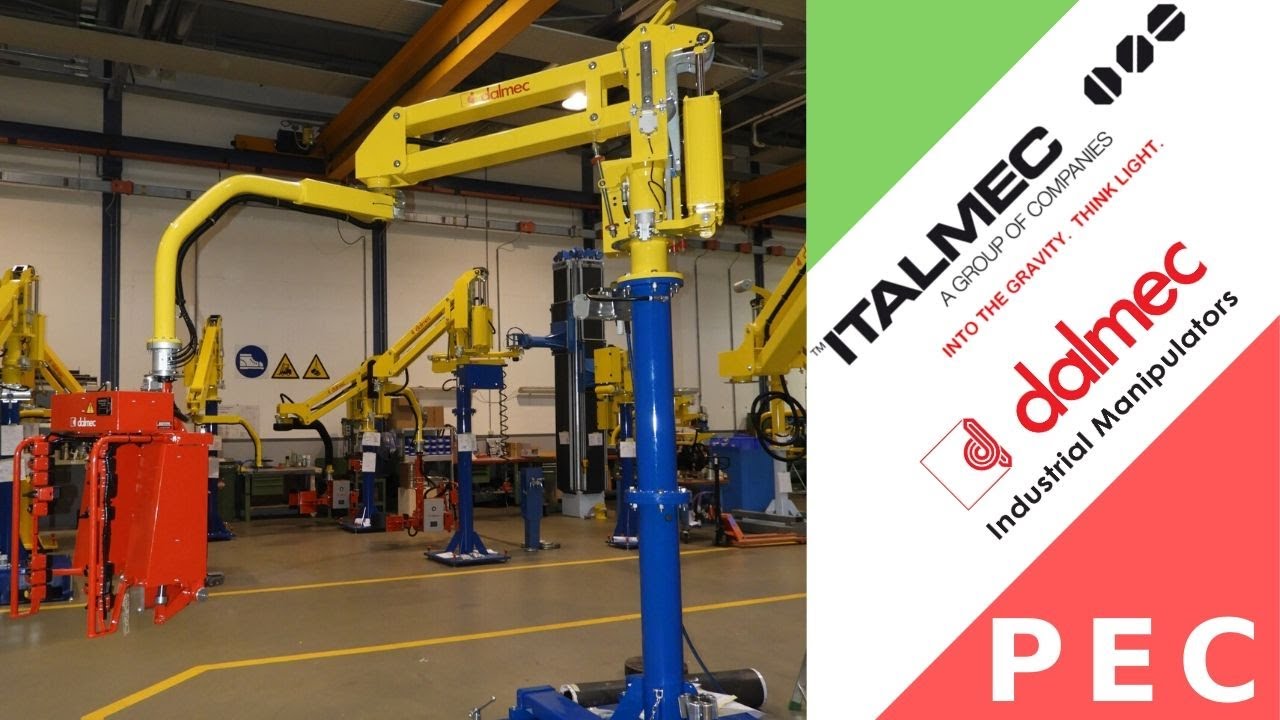 Dalmec Pneumatic Manipulator for the handling, lifting of BOBBINS
