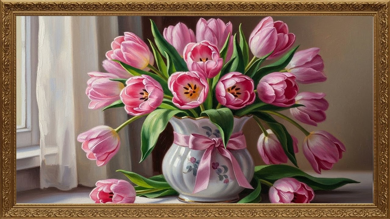 Beautiful Botanical Oil Painting | Timeless Art Viewing