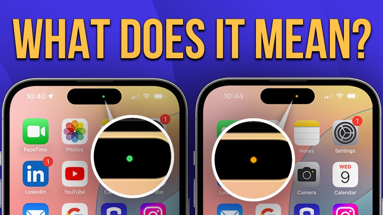 Зеленая или оранжевая точка на iPhone: вас взломали?