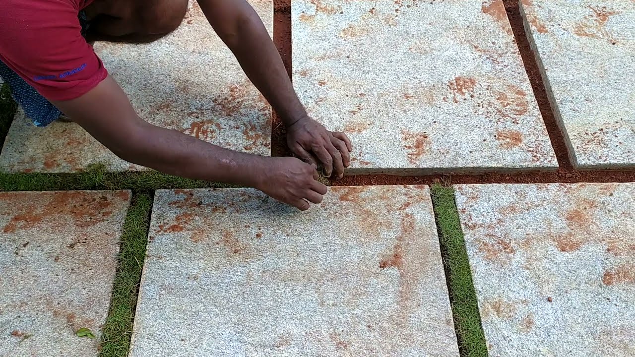 BANGALORE Stone paving അടിപൊളിയാക്കാം just ₹153/sqft #gardenmalayalam #Cobblestone #naturalstone