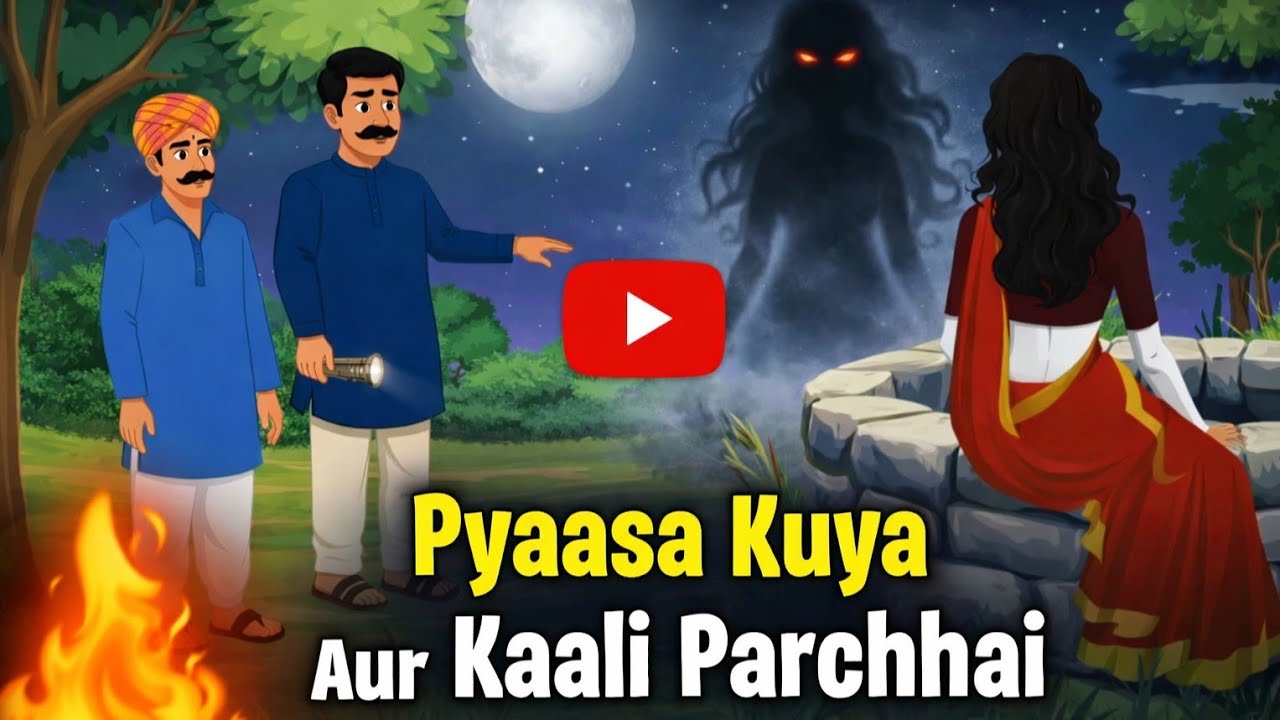 प्यासा कुआं और काली परछाई .Hindi Moral Story Pyaasa Kuya Aur Kaali Parchhai @shahidjk40 