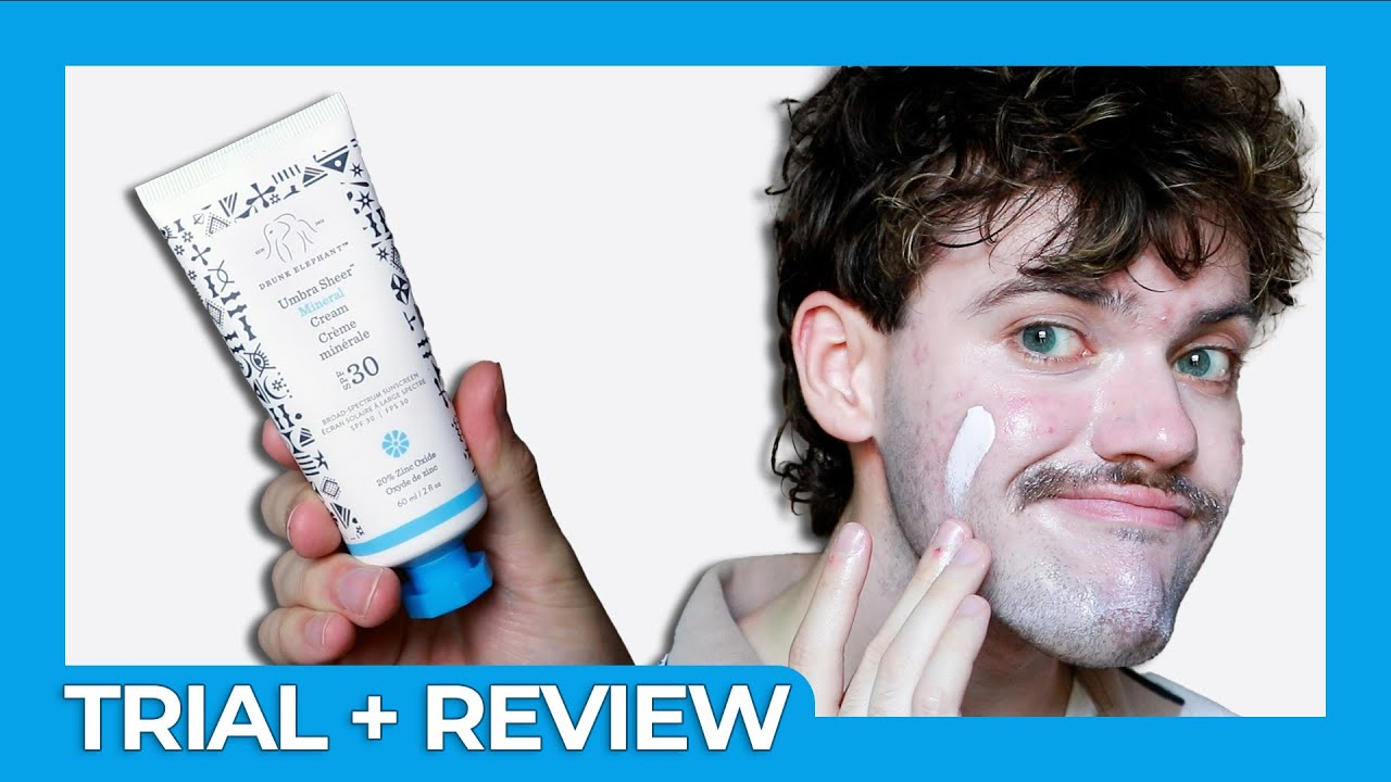 drunk elephant umbra sheer mineral cream sunscreen spf 30 | trial + review