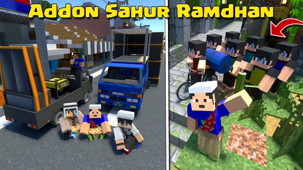 ADDON BANGUNIN SAHUR PAKAI SOUND SYSTEM KEREN DI MCPE