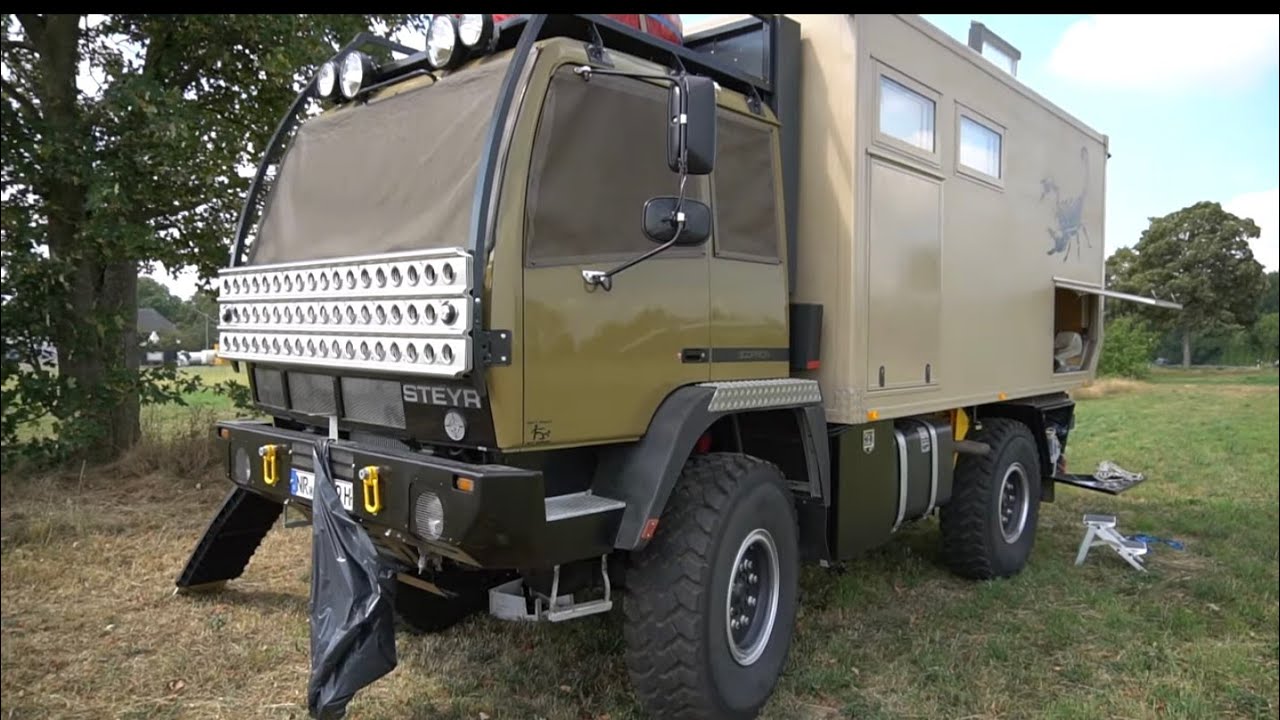 Die größten Wohnmobile Europas: STEYR 12M18.  komplette Erklärung, Einblick ins Innere. Die Doku.