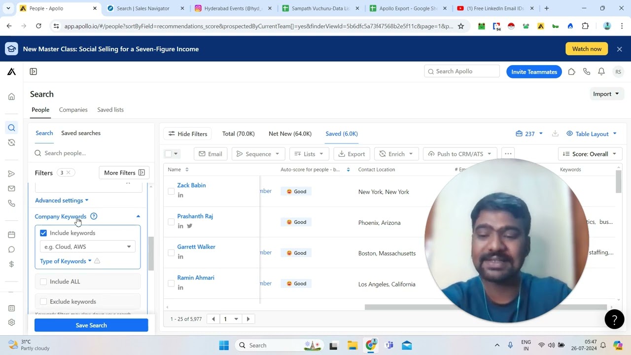 How to Use Apollo.io for B2B Contacts | Data Enrichment, Features, Filters, and Export (2024)