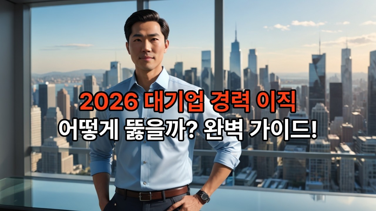 2026년 대기업 경력이직 / 놓치면 안될 채용 전략