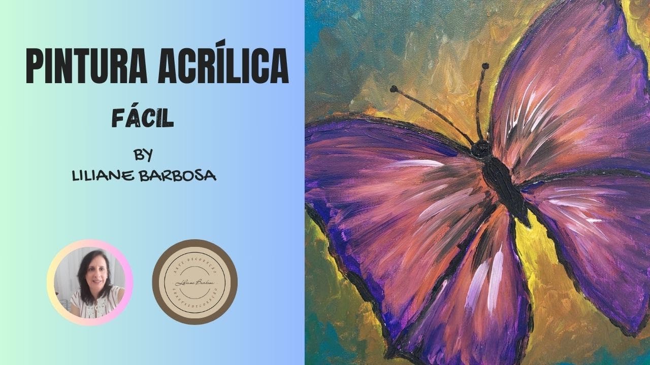COMO PINTAR UMA TELA COM TINTA ACRÍLICA - SUPER FÁCIL