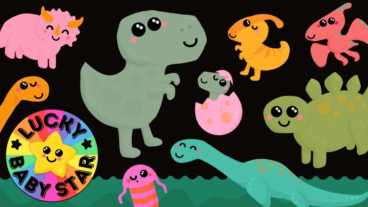🦕 ROARsome Dinosaur Dance Along 🌈 Dino Baby Sensory Video for Toddlers 🦖