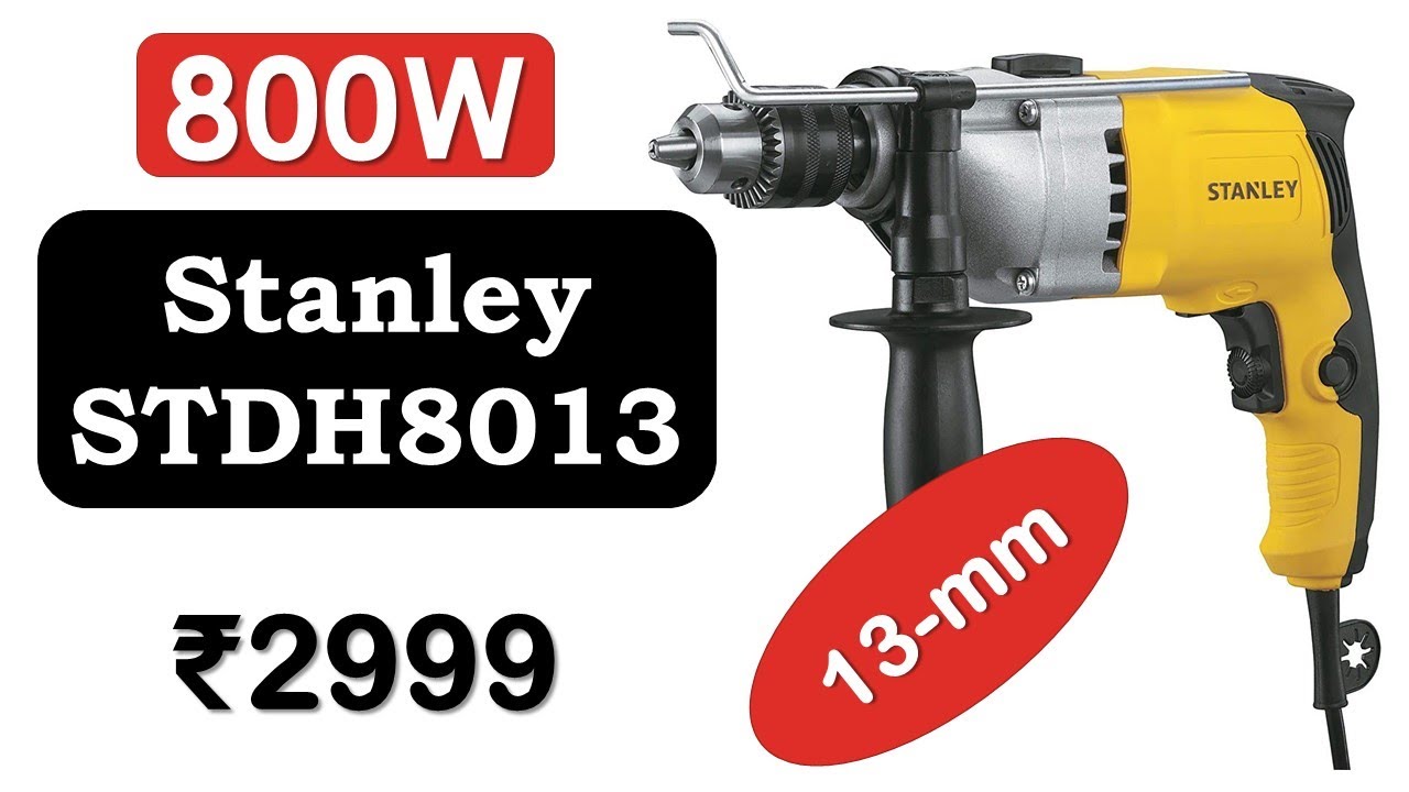 👉STANLEY STDH8013 Drill Machine🔥हैमर ड्रिल मशीन🔥800W Drill Machine🔥13MM Stanley Hammer Drill Machine