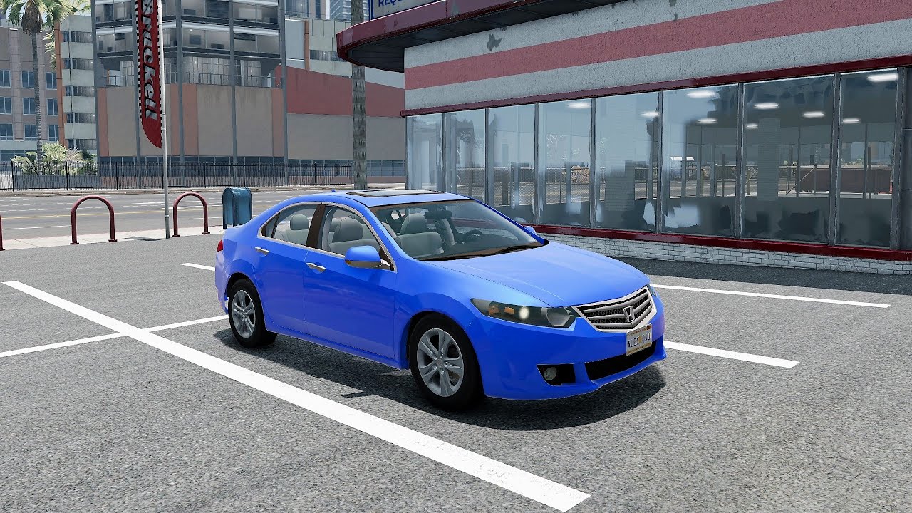 BeamNG.drive - Honda Accord 2.4 i-VTEC 2009 - Car Show Test Drive Crash .