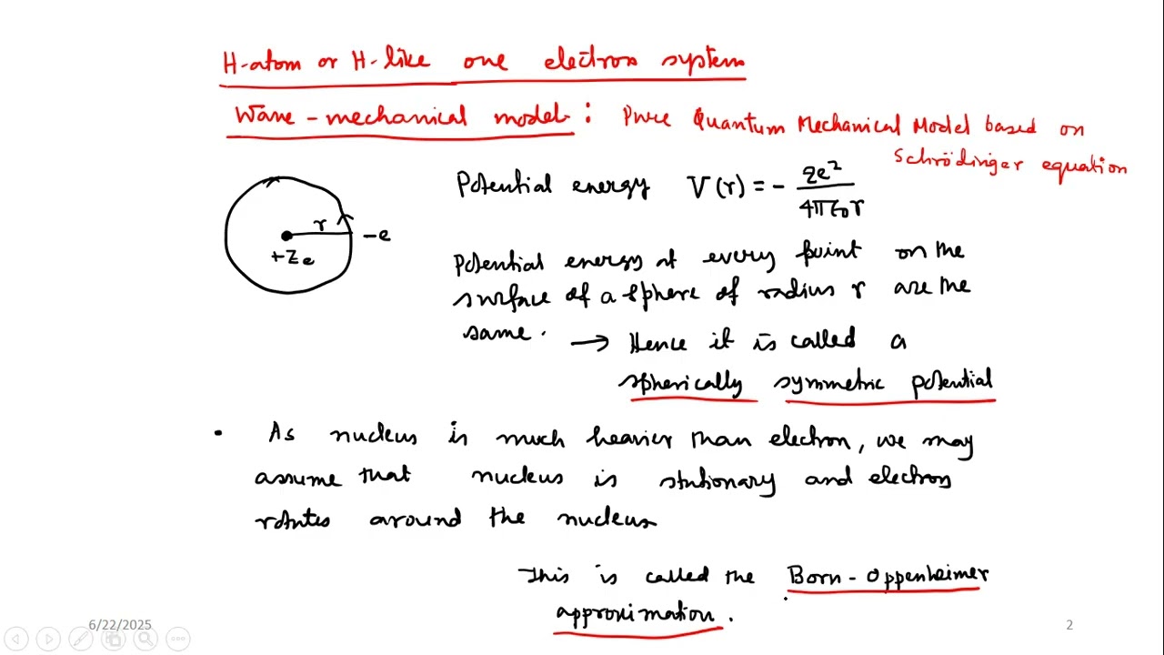 Atomic Structure: Lecture 12