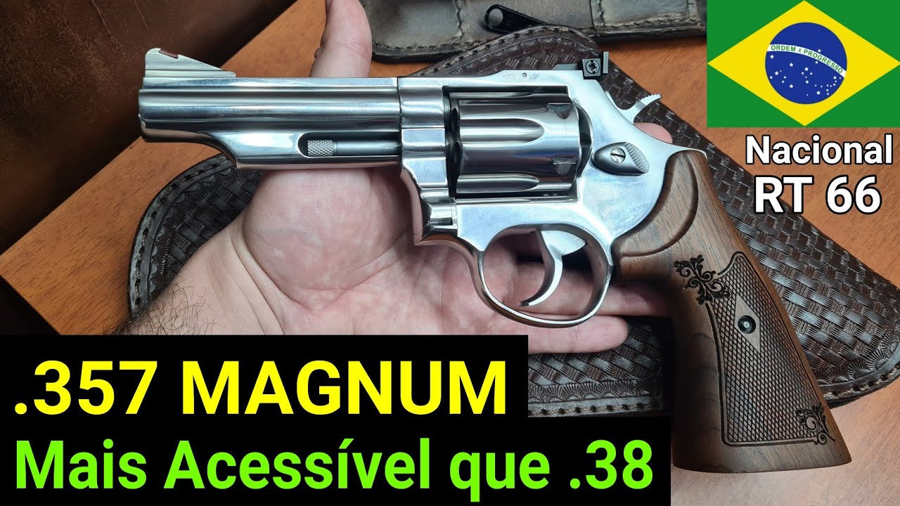 Clássico 357 Magnum, mais Acessível que 38! Taurus RT 66, o Revólver Nacional Raiz!