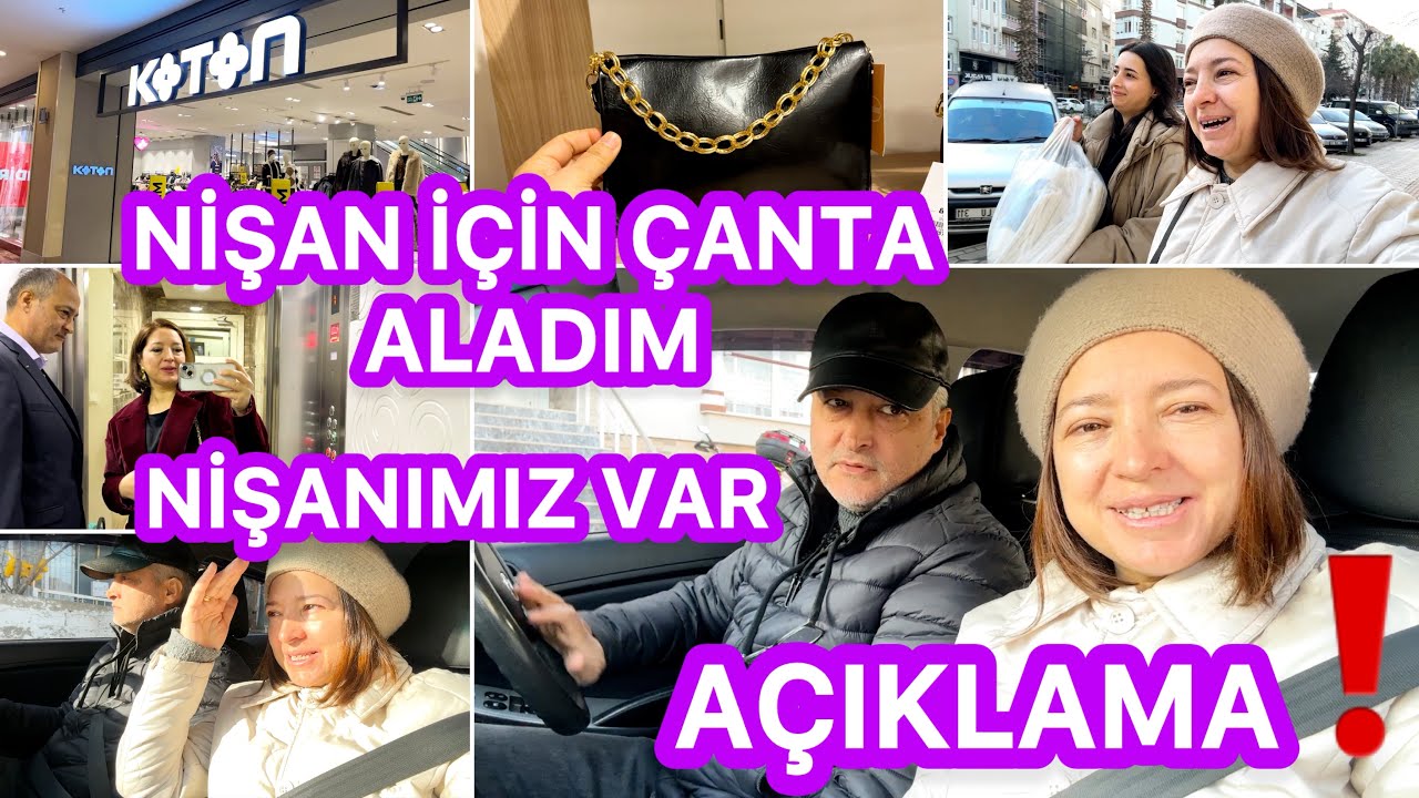 NİŞANIMIZ VAR🥰NİŞAN İÇİN ÇANTA ALDIM‼️AÇIKLAMA‼️EŞİME MAŞALLAH🧿KIZIMI YORDUM BİRAZ‼️EKİP TOPLANDI🫠