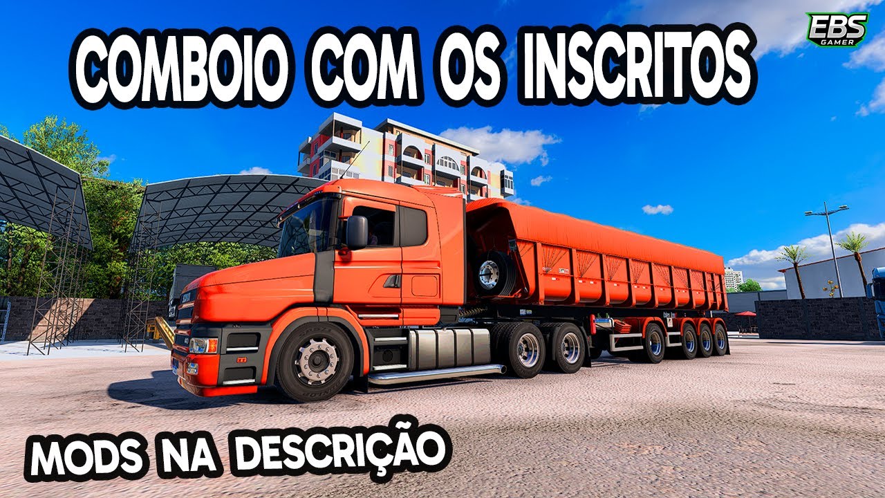 Comboio com os inscritos mapa RBR server 2 ets2 ets 2 1.57