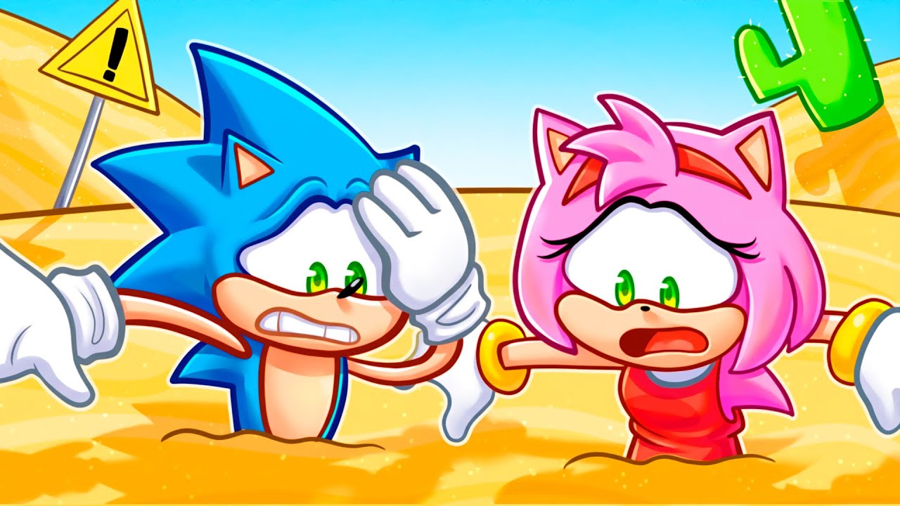 SONIC e AMY SOBREVIVEM as AREIAS MOVEDIÇAS *MAIS PERIGOSAS* do ROBLOX!