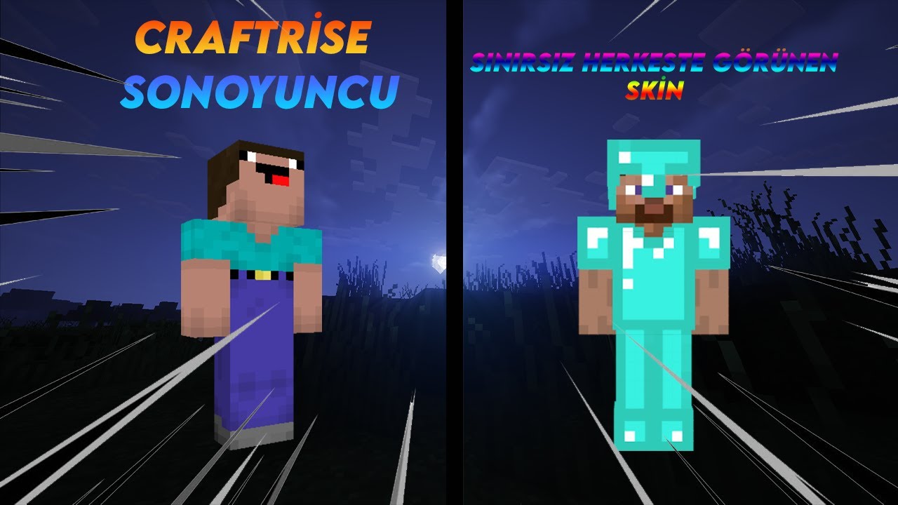 SONOYUNCU VE CRAFTRİSE'DA NASIL ÜCRETSİZ VE SINIRSIZ SKİN YAPILIR ?! (Herkeste Görünüyor)