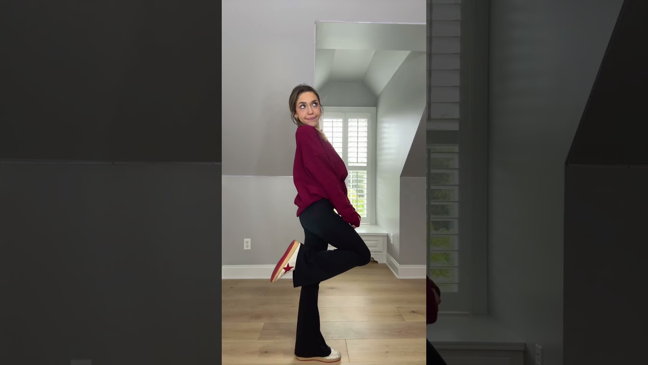 how to style BLACK FLARE LEGGINGS! 
