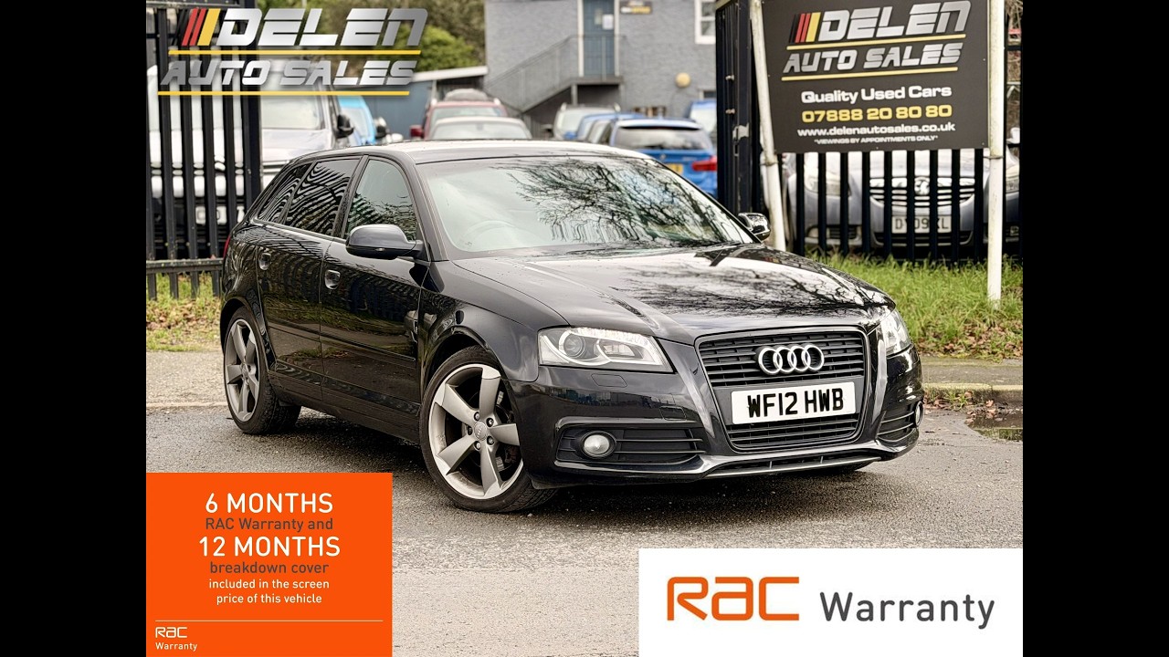 Audi A3 2.0 TDI Black Edition Sportback 5dr Diesel Manual Euro 5 (s/s) (170 ps)