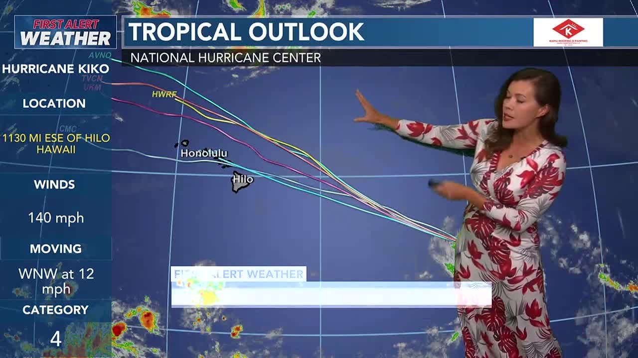 FIRST ALERT WEATHER: Keeping an eye on the tropics as Kiko churns over the Pacific