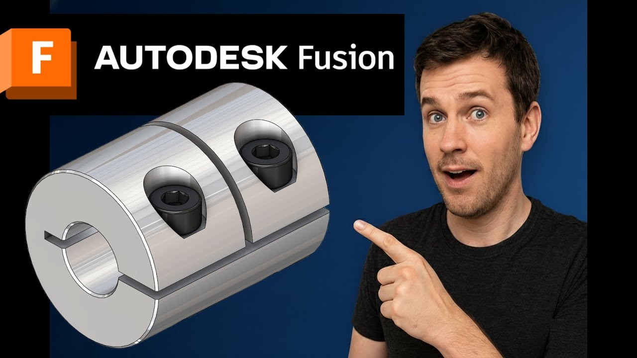 Autodesk Fusion &ndash; Моделирование жесткой вальной муфты (EP.1/2)