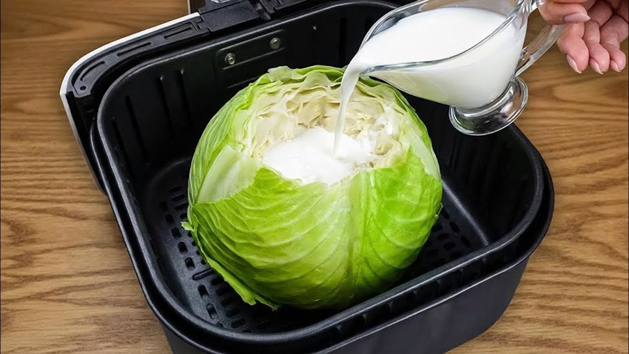 Миллионы людей не знают этот рецепт для аэрогриля! Просто добавьте молоко к капусте! Вы будете пораж
