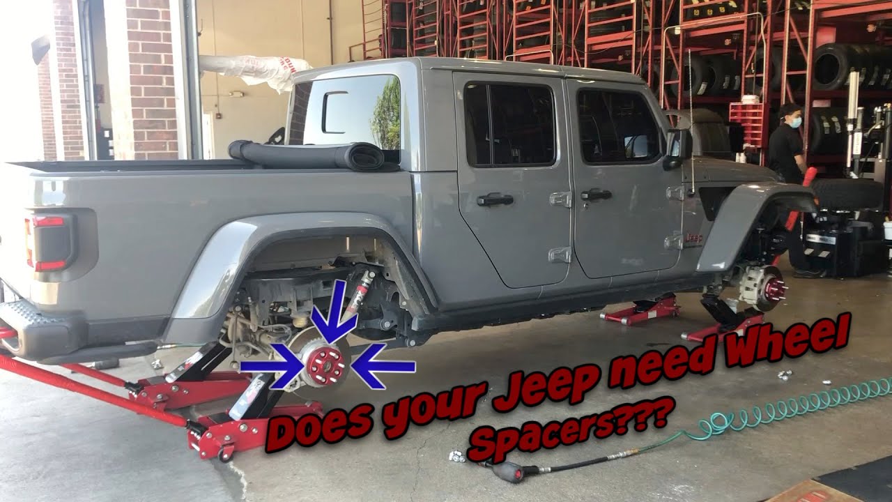 Установка проставок на колеса Jeep Gladiator — как я использую заводские диски с 37-дюймовыми шин...